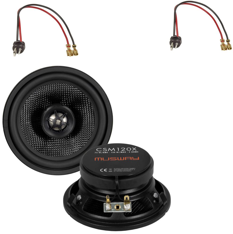 ESX-CSM120X-Mercedes-W124-Front Musway CSM120X Mercedes vorne