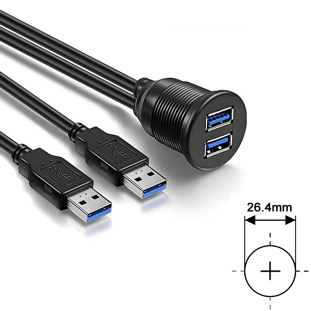 AMPIRE-Doppel-USB-Einbaubuchse-mit-200cm-Kabel-XUD200_b_0