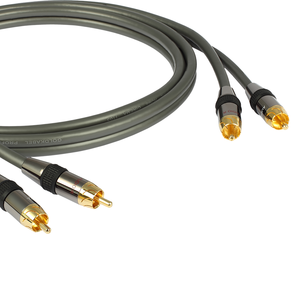 Goldkabel-Profi-Cinch