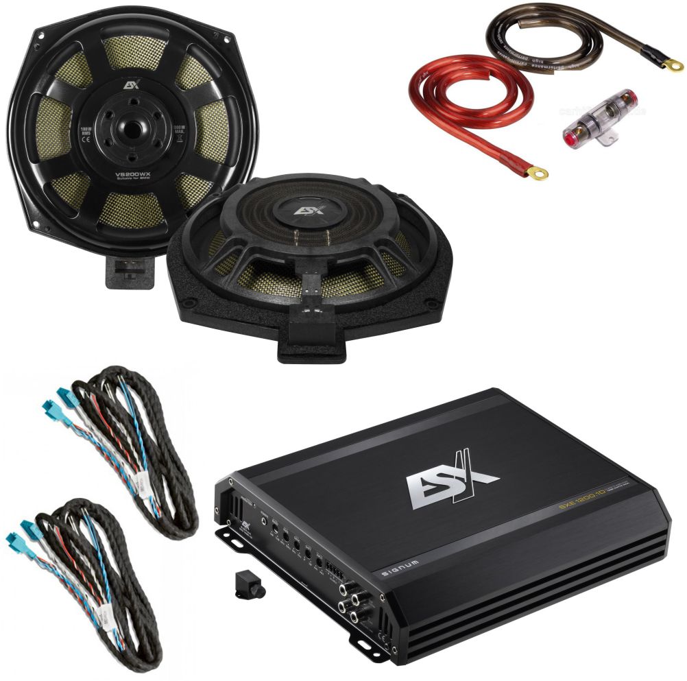 ESX-BMW-Bass-Paket-ACR-Allendorf ESX BMW Subwoofer Endstufe Paket Plug n Play