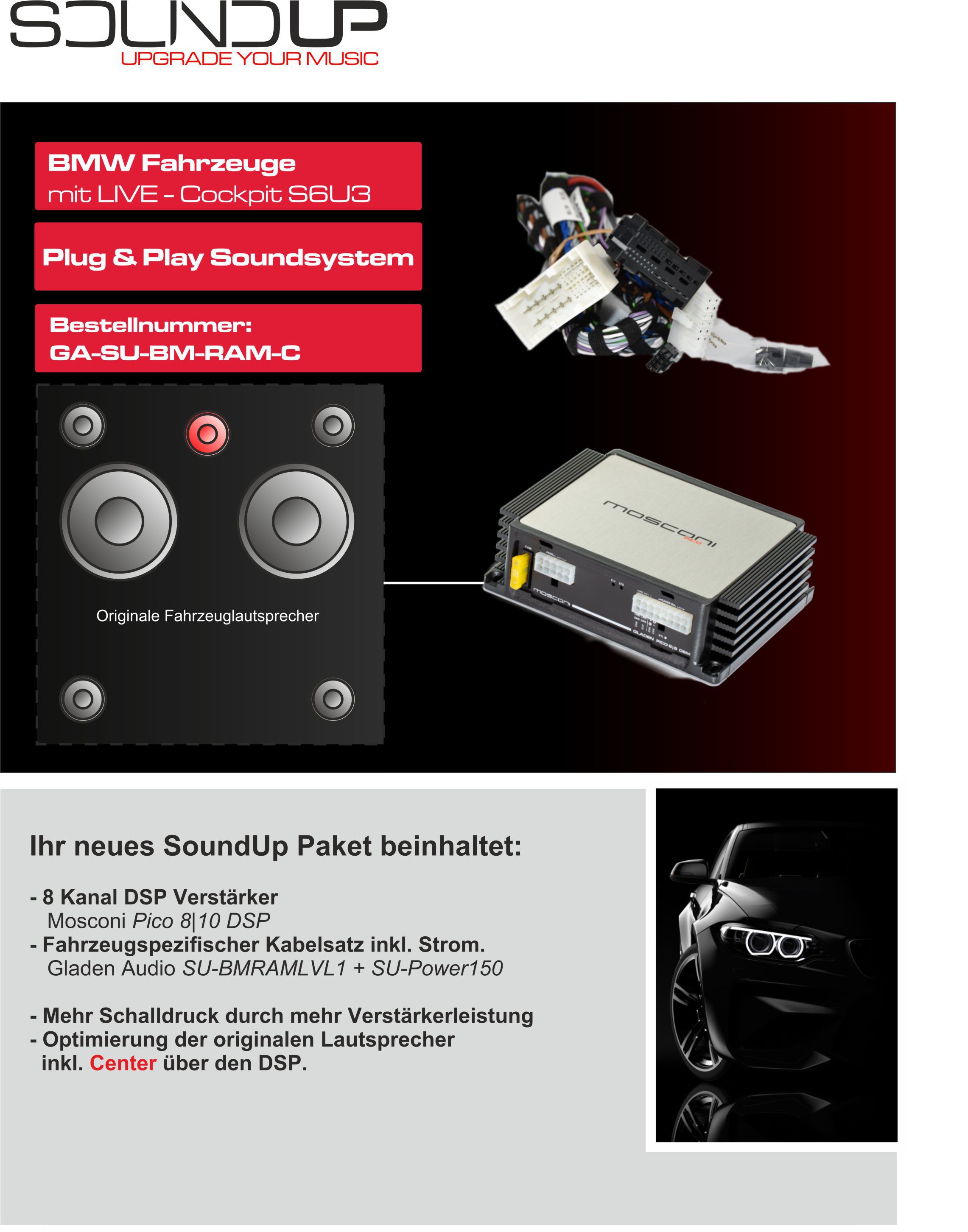 Gladen-BMW-SoundUP-GA-SU-BM-RAM-C Gladen GA-SU-BM-RAM-C