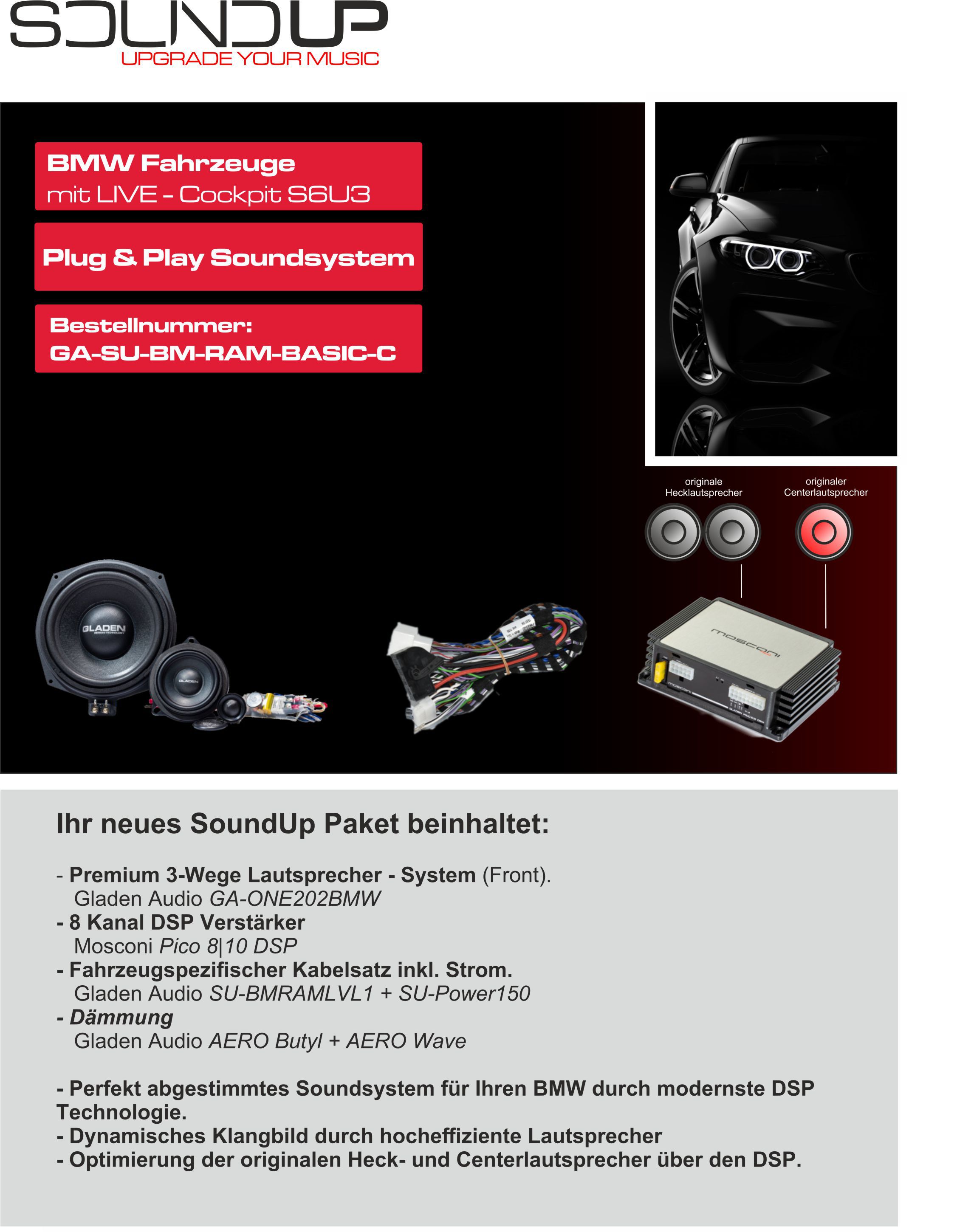 Gladen-BMW-SoundUP-GA-SU-BM-RAM-BASIC-C Gladen GA-SU-BM-RAM-BASIC-C
