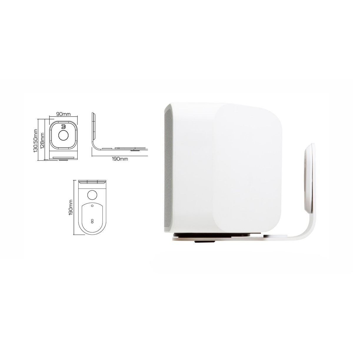 Bluesound-WM200-weiss1 Bluesound WM200 Wandhalterung weiß
