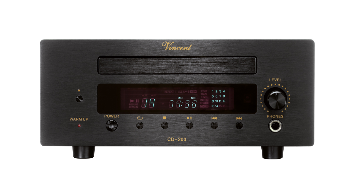 Vincent-CD-200_schwarz_Front Vincent CD-200 schwarz