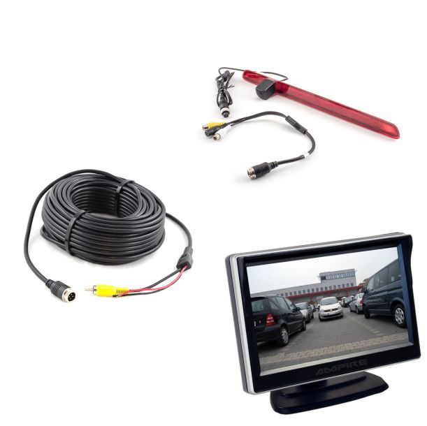 VW-T6-Kamera-Monitor-Set Ampire Rückfahrkamera Set VW T6
