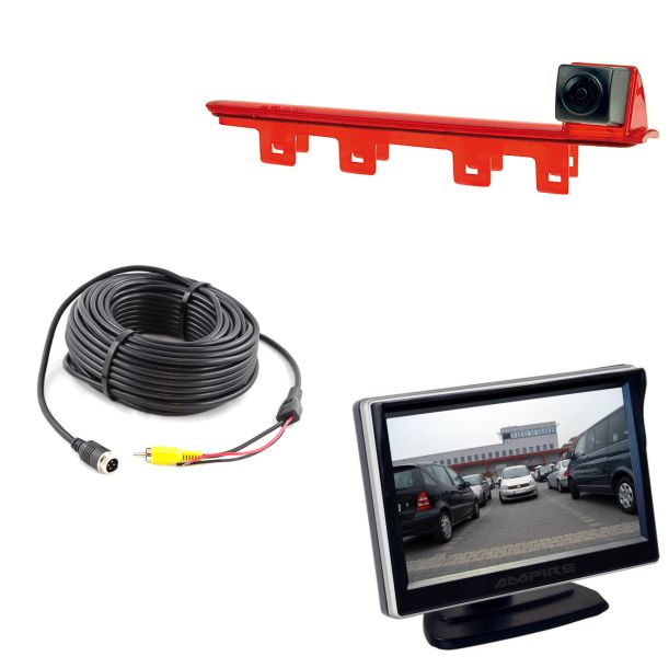 VW-Caddy-Kamera-Monitor-SetjM85kasb36udT Ampire Rückfahrkamera Set VW T5 T6 Flügeltüren