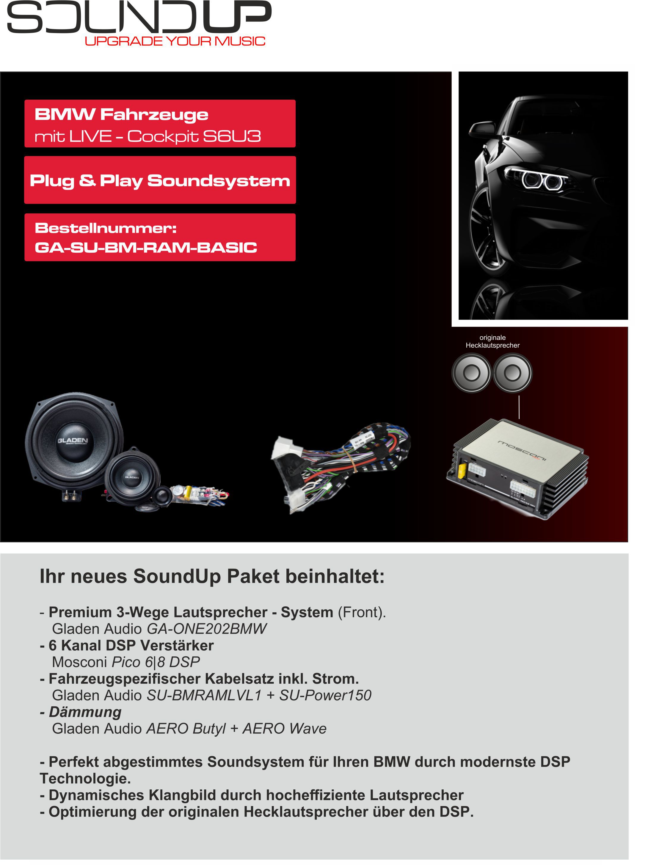 Gladen-BMW-SoundUP-GA-SU-BM-RAM-BASIC Gladen GA-SU-BM-RAM-BASIC