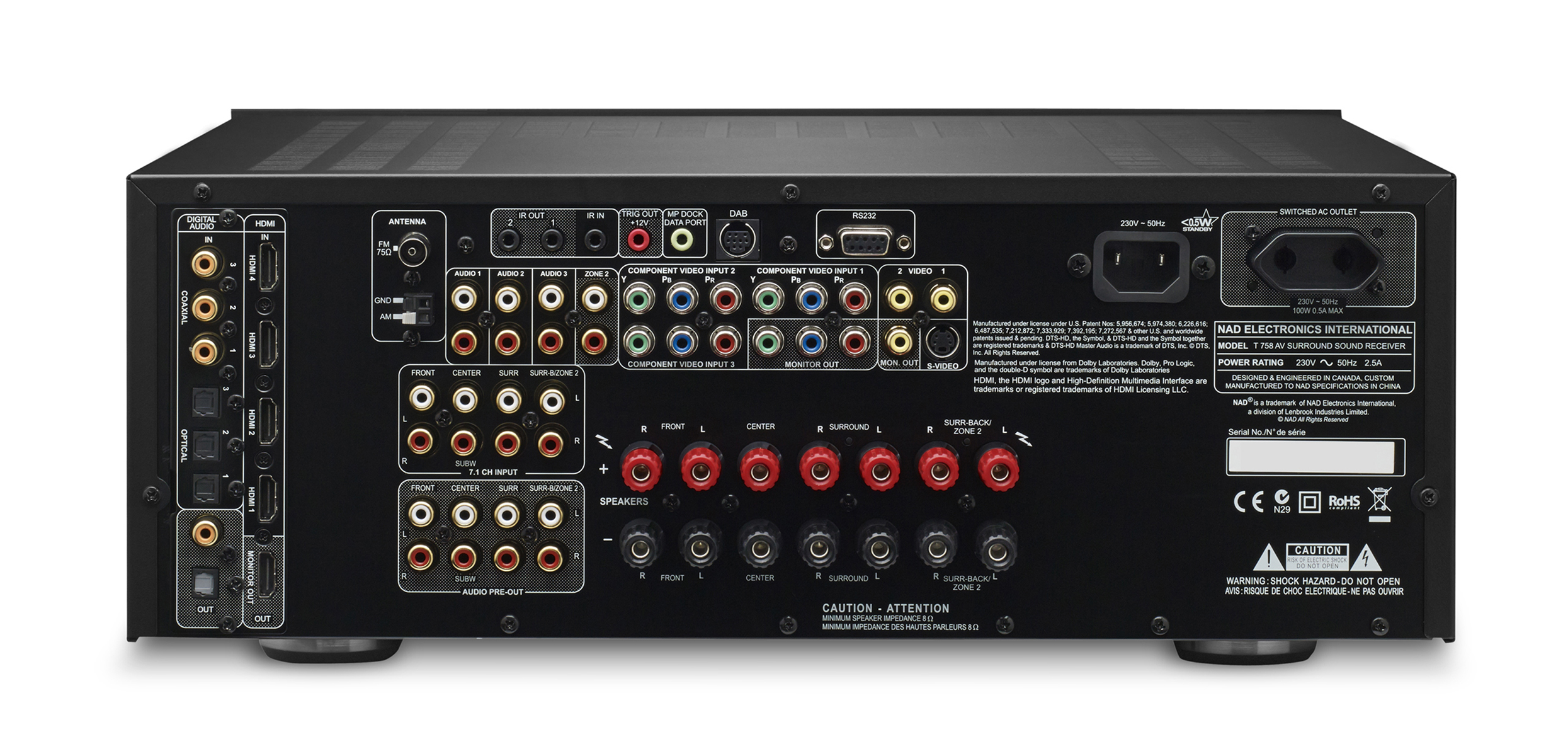NAD_T-758_Rear
