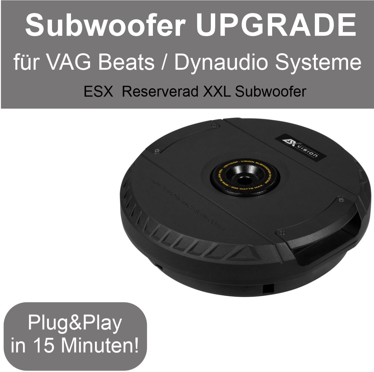 ESX Subwoofer UPGRADE für VAG Beats- Dynaudio-Systeme